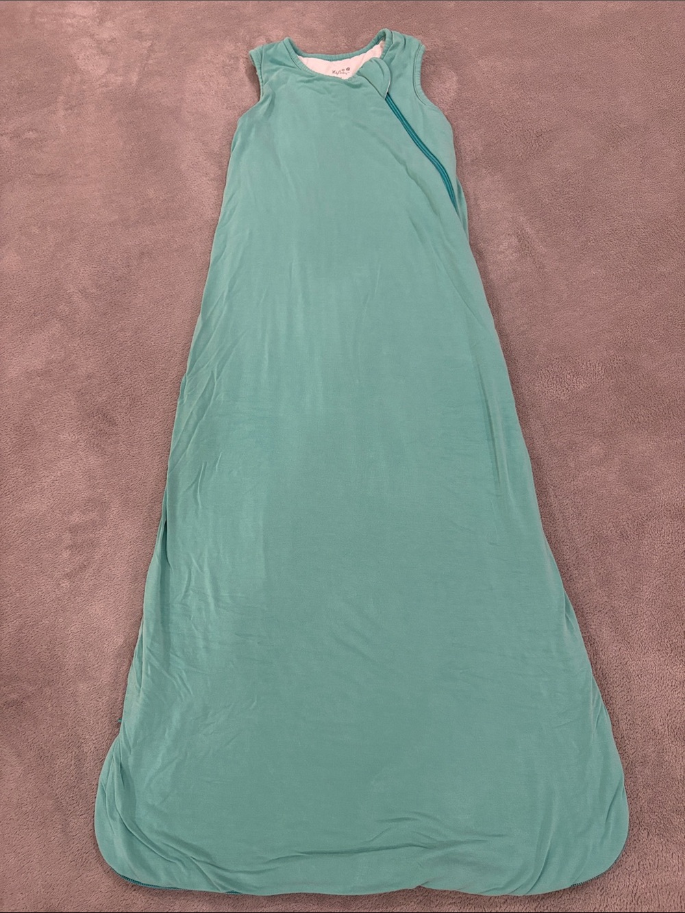 Kyte BABY Sleeveless Teal Sleep Sack in color Caribbean